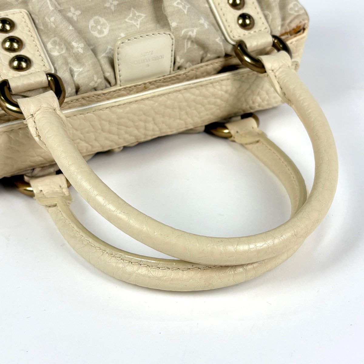 Louis Vuitton Trapeze PM Handbag Monogram Mini Lin Dune — view 6
