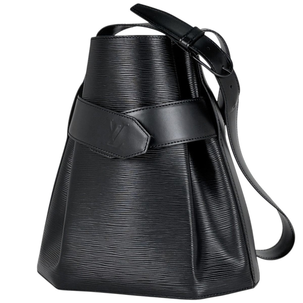 Louis Vuitton Sac D'epaule PM Shoulder Bag Drawstring Epi Noir
