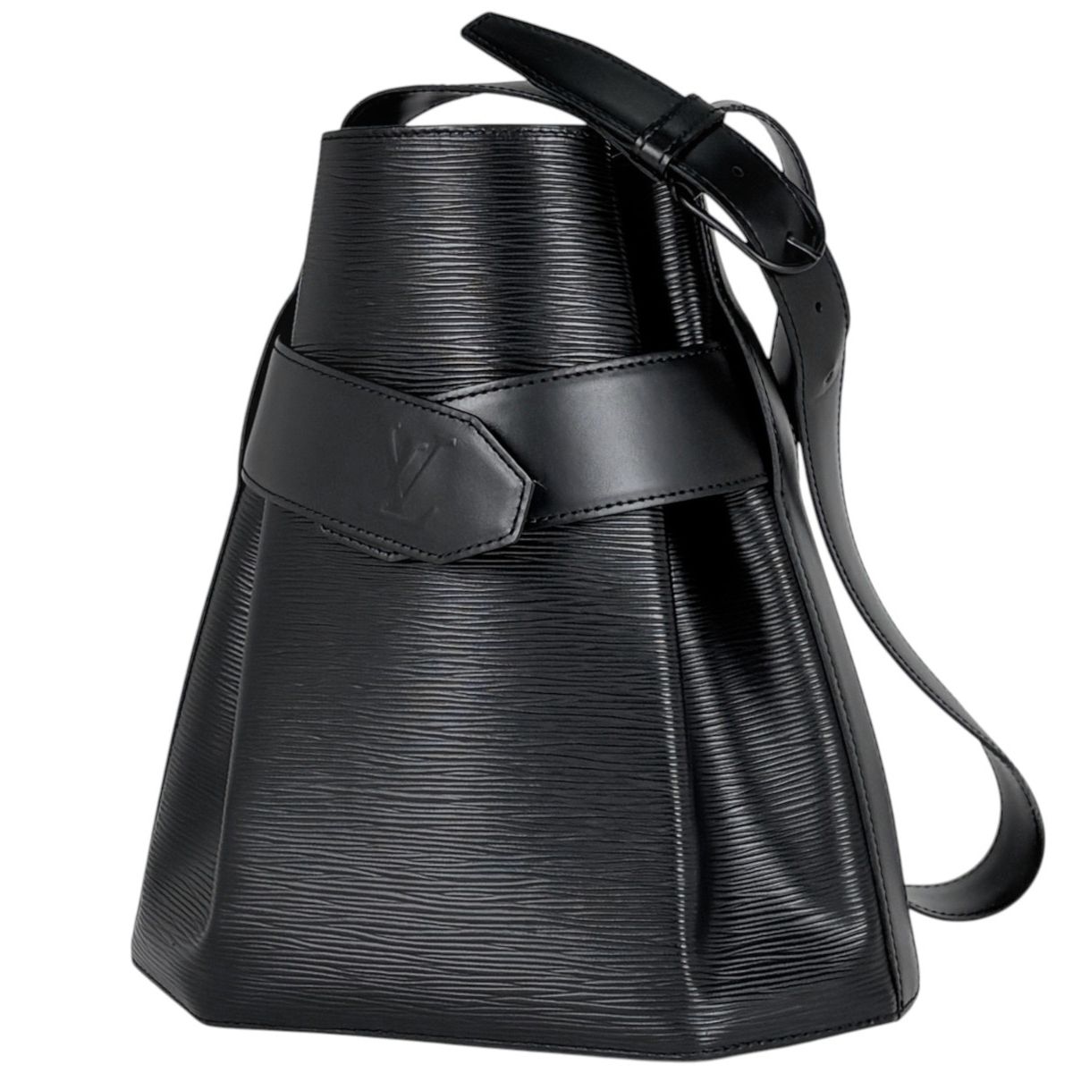 Louis Vuitton Sac D'epaule PM Shoulder Bag Drawstring Epi Noir