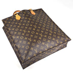 Louis Vuitton Sac Plat Tote Bag Monogram Brown — view 2