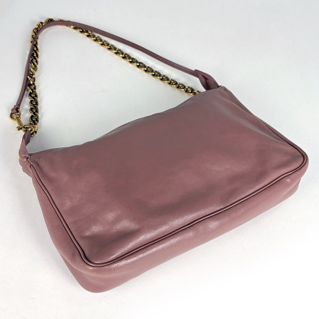 Louis Vuitton Pochette Accessoires MM Shoulder Bag Leather Rose — view 2