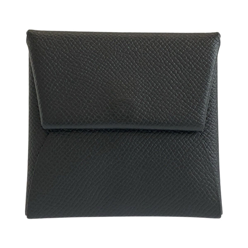 Hermes Bastia Black Veau Epsom Coin Purse