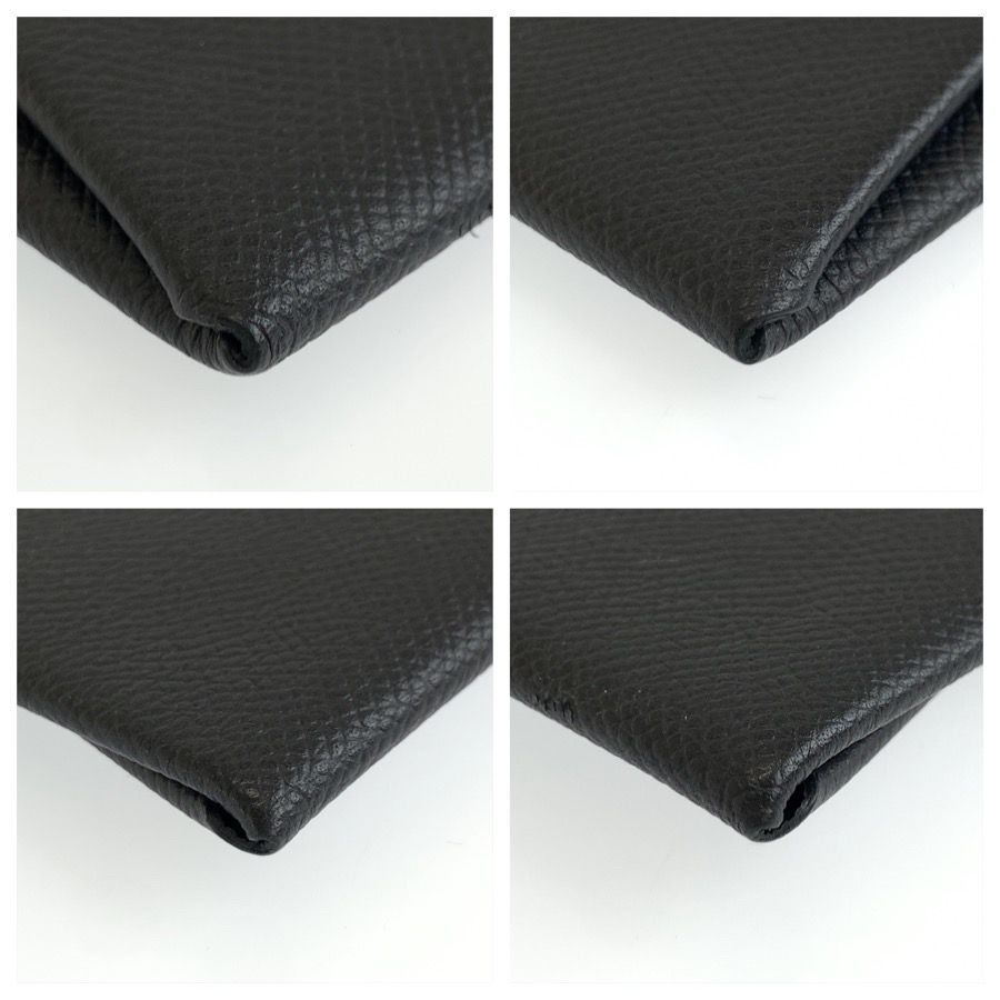 Hermes Bastia Black Veau Epsom Coin Purse — view 7
