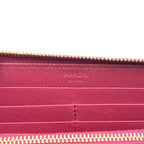 Prada Saffiano Leather L-shaped Zipper Pink Wallet Gold — view 4