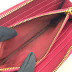 Prada Saffiano Leather L-shaped Zipper Pink Wallet Gold — view 6