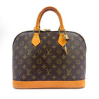 Louis Vuitton Alma PM Monogram Leather Brown Light Handbag