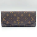 Louis Vuitton Portefeuille Sarah Monogram Brown Bifold Wallet Gold