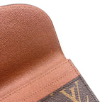 Louis Vuitton Portefeuille Sarah Monogram Brown Bifold Wallet Gold — view 6