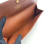 Louis Vuitton Portefeuille Sarah Monogram Brown Bifold Wallet Gold — view 3