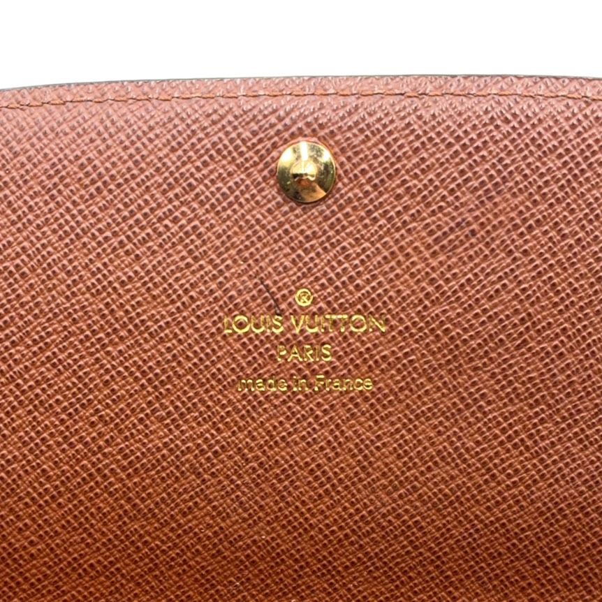 Louis Vuitton Portefeuille Sarah Monogram Brown Bifold Wallet Gold — view 4