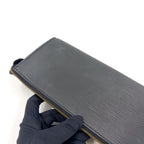 Louis Vuitton Pochette Accessoires Epi Noir Leather Black Handbag Gold — view 7