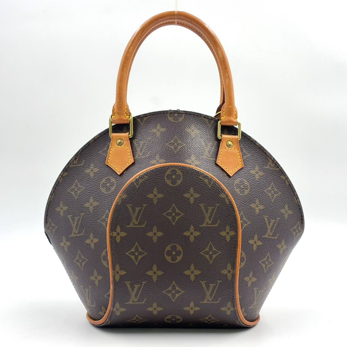 Louis Vuitton Ellipse PM Monogram Brown Handbag Gold