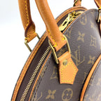 Louis Vuitton Ellipse PM Monogram Brown Handbag Gold — view 7