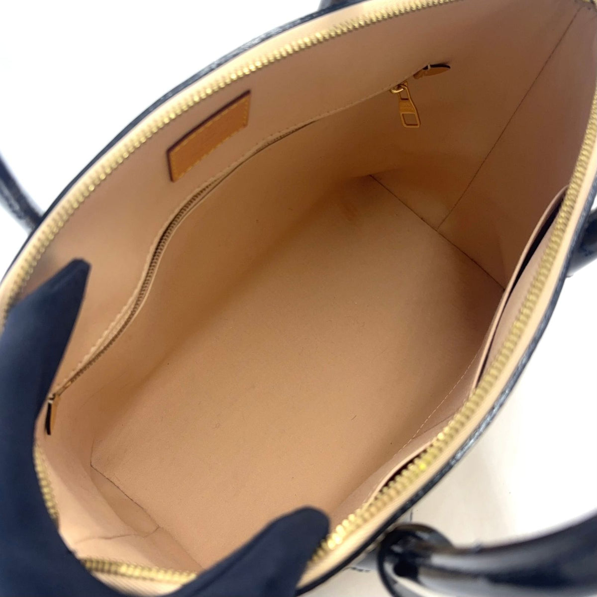 Louis Vuitton Vernis Lockit PM Monogram Patent Leather Yellow Black Handbag Gold — view 3