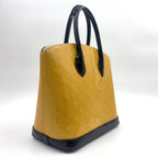 Louis Vuitton Vernis Lockit PM Monogram Patent Leather Yellow Black Handbag Gold — view 2