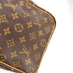 Louis Vuitton Speedy 35 Monogram Leather Brown Handbag Gold — view 8