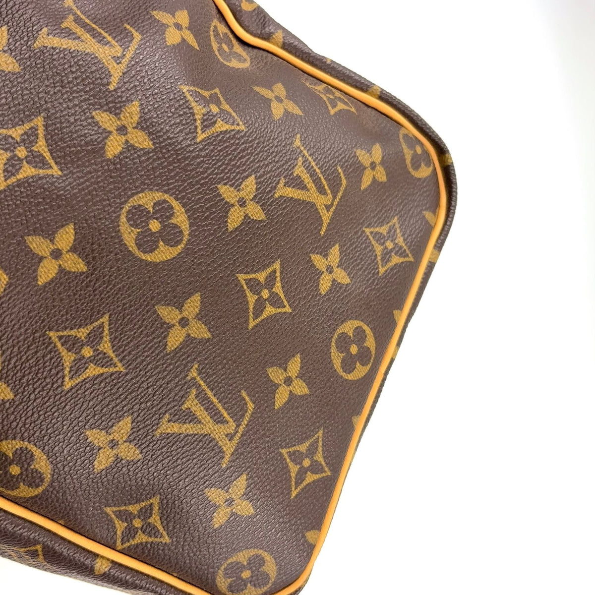 Louis Vuitton Speedy 35 Monogram Leather Brown Handbag Gold — view 8
