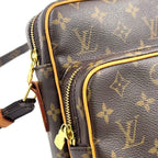 Louis Vuitton Amazon Monogram Leather Brown Shoulder Bag Gold — view 8