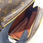 Louis Vuitton Amazon Monogram Leather Brown Shoulder Bag Gold — view 7