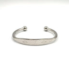 Louis Vuitton Jungkook Monogram Metal Silver Bangle Bracelet
