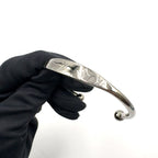 Louis Vuitton Jungkook Monogram Metal Silver Bangle Bracelet — view 5