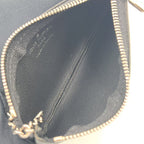 Louis Vuitton Pochette Cles Damier Graphite Leather Black Key Case Silver Key — view 3
