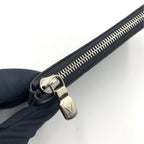 Louis Vuitton Pochette Cles Damier Graphite Leather Black Key Case Silver Key — view 5