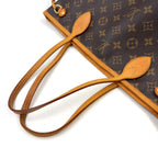 Louis Vuitton Neverfull PM Monogram Leather Brown Light Tote Bag Gold — view 6