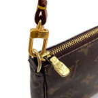 Louis Vuitton Pochette Accessoires Monogram Leather Brown Light Handbag Gold — view 5