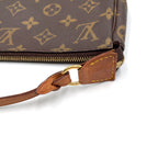 Louis Vuitton Pochette Accessoires Monogram Leather Brown Light Handbag Gold — view 7