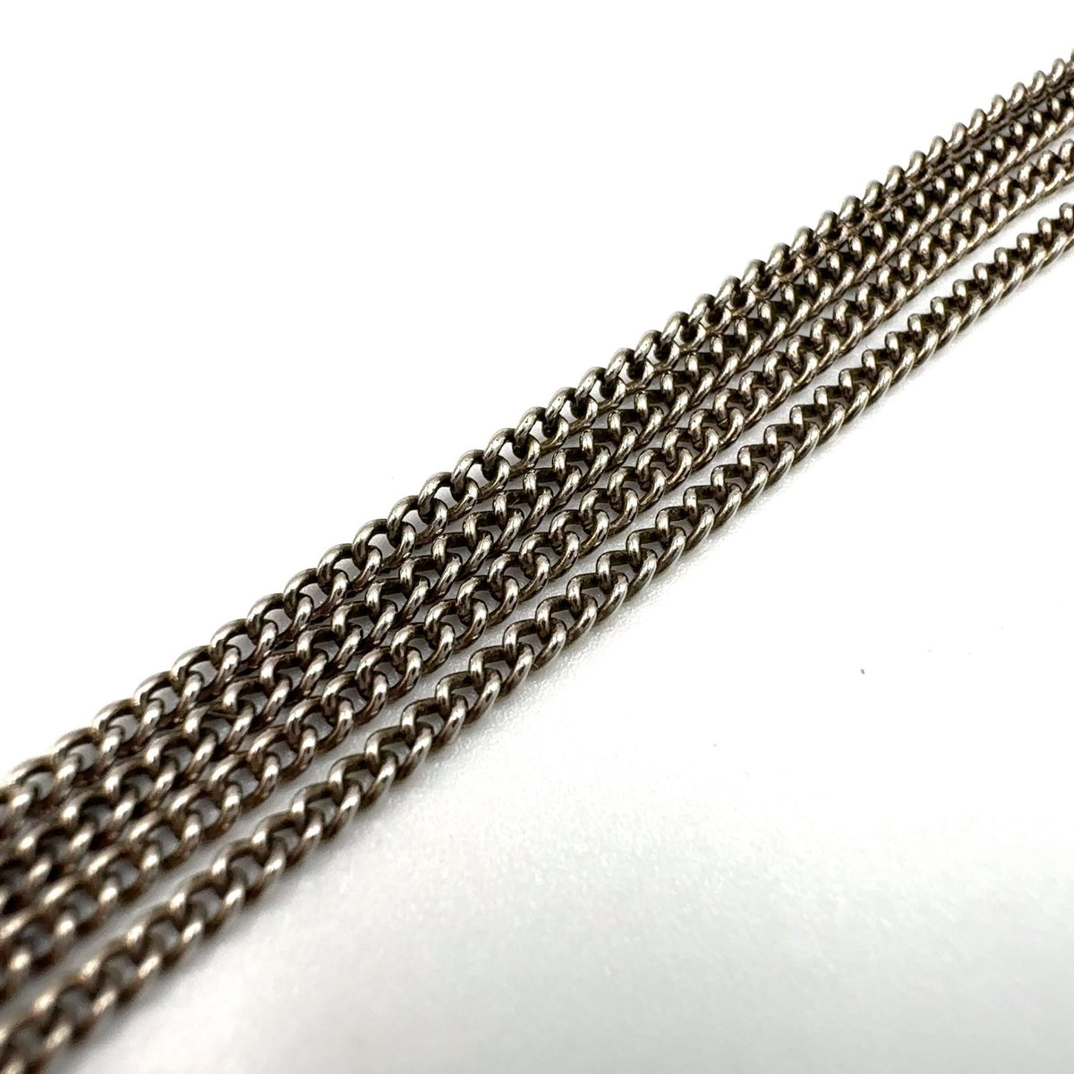Chanel CC Logo Rhinestone Metal Clear Silver Necklace — view 8