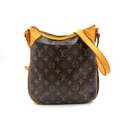 Louis Vuitton Odeon PM Monogram Leather Brown Light Shoulder Bag Gold