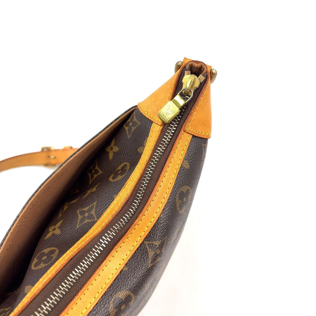 Louis Vuitton Odeon PM Monogram Leather Brown Light Shoulder Bag Gold — view 8