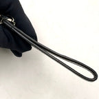 Louis Vuitton Key Holder Dragonne Leather Metal Black Silver — view 6
