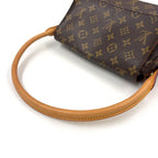 Louis Vuitton Mini Looping Monogram Leather Brown Handbag Gold — view 5