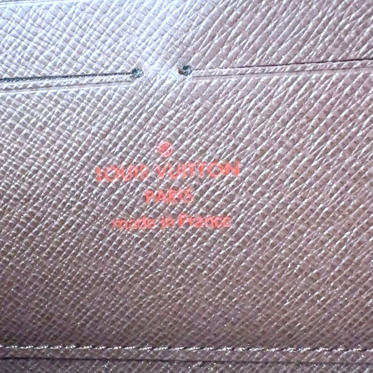 Louis Vuitton Damier Brown Round Zippy Wallet Gold — view 4