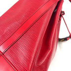 Louis Vuitton Noe Epi Castilian Red Leather Shoulder Bag Gold — view 8