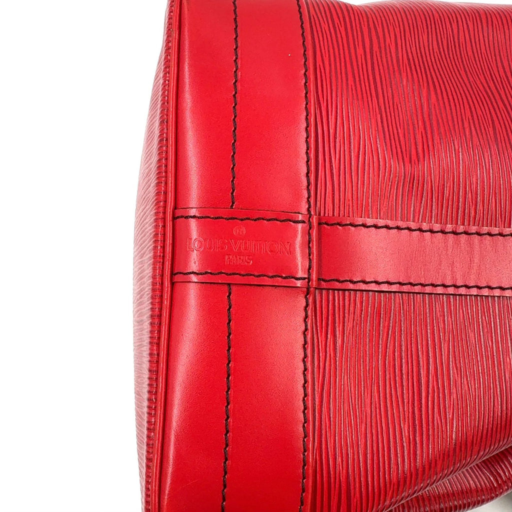Louis Vuitton Noe Epi Castilian Red Leather Shoulder Bag Gold — view 4