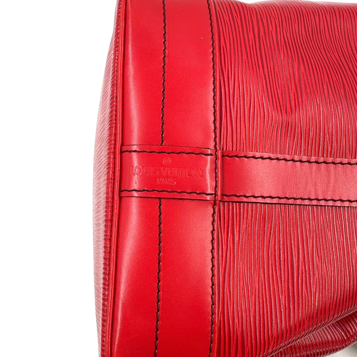 Louis Vuitton Noe Epi Castilian Red Leather Shoulder Bag Gold — view 4