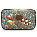 Gucci GG Supreme Disney Donald Duck Waist Bag Leather Brown Multicolor Gold