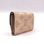 Louis Vuitton Portefeuille Iris XS Mahina Magnolia Leather Pink Beige Trifold — view 2