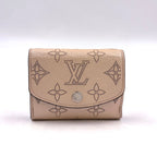 Louis Vuitton Portefeuille Iris XS Mahina Magnolia Leather Pink Beige Trifold