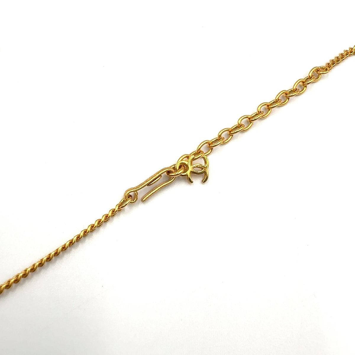 Chanel Camellia Metal Resin Gold Necklace — view 5