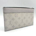 Louis Vuitton Pochette Discovery PM Leather White Pouch Silver — view 2
