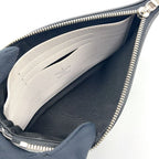 Louis Vuitton Pochette Discovery PM Leather White Pouch Silver — view 3