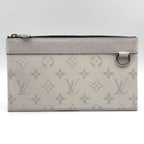 Louis Vuitton Pochette Discovery PM Leather White Pouch Silver