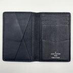 Louis Vuitton Organizer Poche Taurillon Leather Dark Navy Card Case — view 3