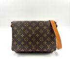 Louis Vuitton Musette Tango Short Strap Monogram Leather Brown Light Shoulder