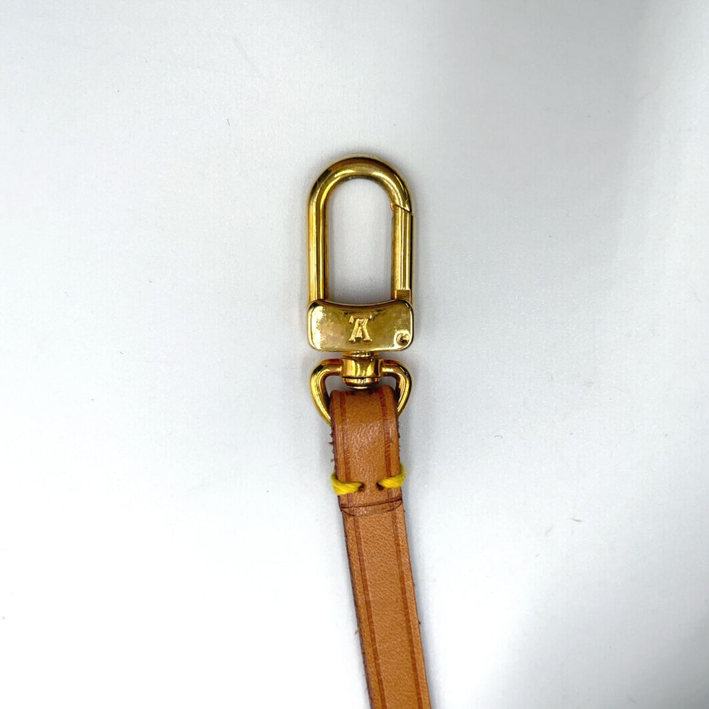 Louis Vuitton Pochette Accessoires Monogram Leather Brown Light Handbag Gold — view 5