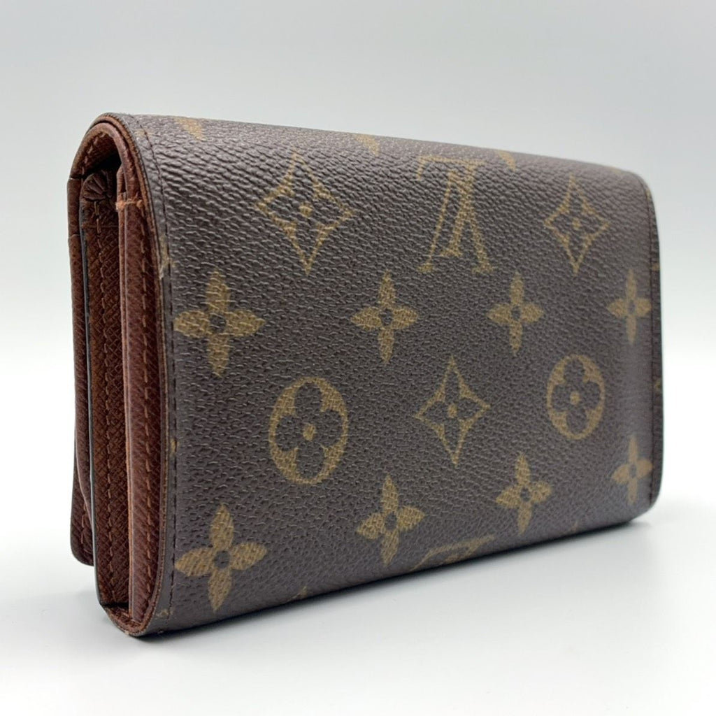 Louis Vuitton Compact Zip Wallet Monogram Brown Bifold Gold — view 2
